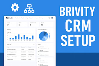 set up brivity CRM workflow and automation for real estate agents