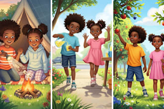 children book story illustration children story book illustration
