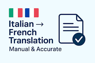 translate italian to french manually and accurately