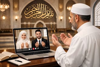 perform your online nikah ceremony as an islamic imam with nikah certificate