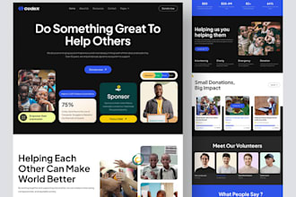 design donation website charity website crowdfunding