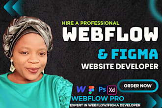 design or develop webflow website, figma to webflow, webflow landing page