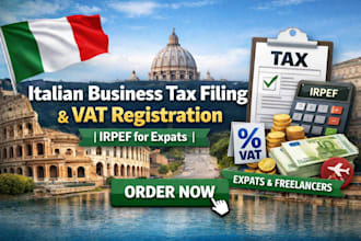 italian business tax filing vat registration irpef expat tax consultant italy