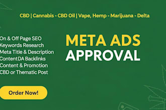 approve and manage cbd, hemp, kratom, nutra, peptide and supplement ads on meta