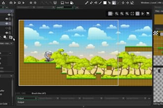 do develop whatever you need in game maker, 8 years exp