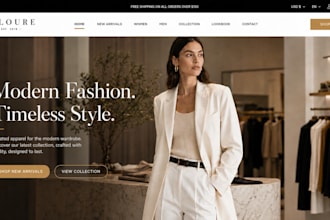 design wix fashion store website ecommerce store apparel collection website