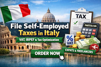 self employed tax italy tax filing freelancer partita iva tax vat irpef tax