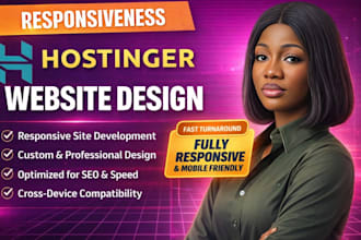 develop hostinger website design, hostinger wordpress website design, ecommerce