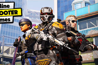 build online multiplayer action shooting game for PC, mobile