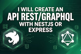 create an api rest graphql with nestjs or express