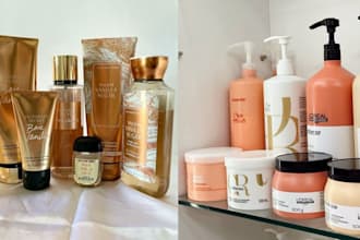 create skin care label, cosmetic logo and packaging