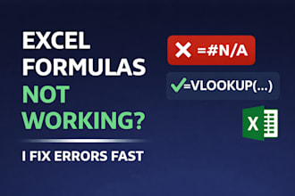 fix vlookup, if, and excel formula errors fast