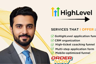 build gohighlevel high ticket funnel coaching application funnel ghl expert