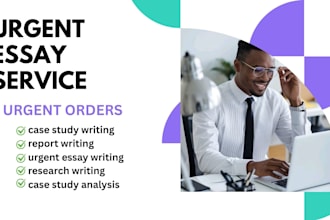 do urgent essay writing, case study writing and analysis, research and report
