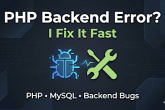 fix PHP and mysql backend errors in custom websites