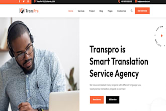 design squarespace translation agency website multilingual interpreter website