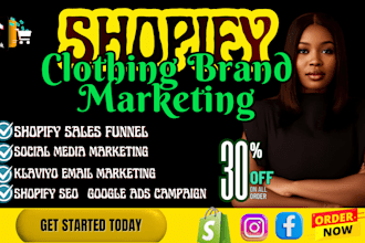 do shopify clothing brand marketing, sales funnel to boost shopify store sales