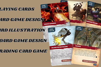 create card game design card game art illustration card game mockup rule book