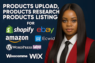 upload bulk products  research add products listing to shopify etsy wix ecwid