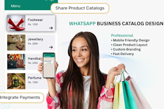 design mobile friendly whatsapp catalog