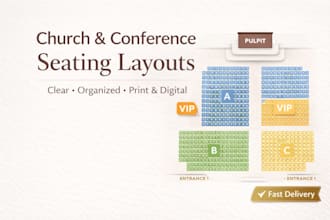 design clear church and conference seating layouts