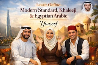 teach spoken egyptian and gulf arabic for real conversations