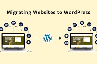migrate wordpress website to new host, change domain name