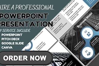 design professional powerpoint presentation slides and pitch decks