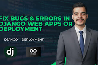 fix django backend bugs, server errors, and API issues