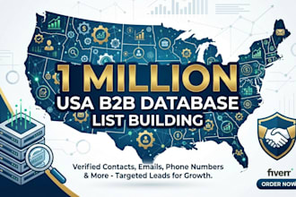collect for you 1 million USA business database leads email list