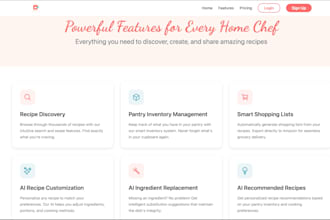 develop a react website