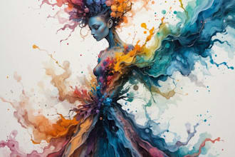 abstract painting art or color abstract art