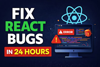 fix your react js bugs, API issues, and UI errors