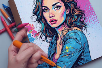 draw your photo to an amazing vector pop art wpap