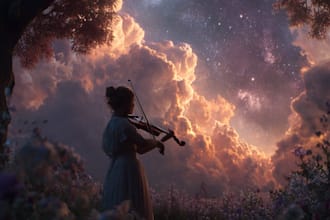make a dreamy surreal or fantasy music cover