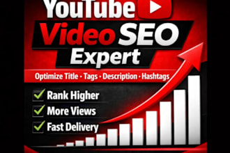 optimize your youtube video SEO title tags description and hashtags