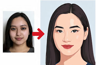 draw high quality vector portraits