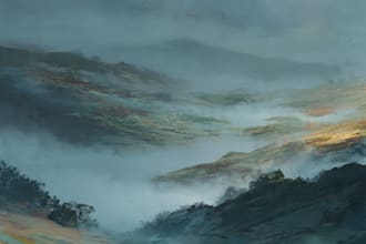 make a landscape digital painting
