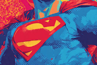design an amazing superhero pop art