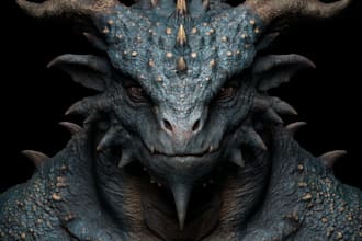 concept art for dragons and monsters, creatures