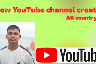 professionally create and set up your youtube channel from scratch