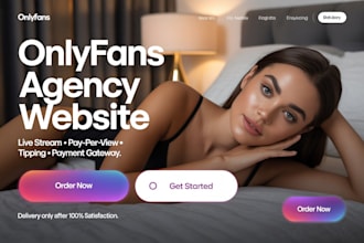 build a professional onlyfans website or onlyfans agency subscription platform