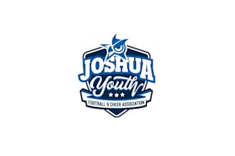 design youth football cheer logo