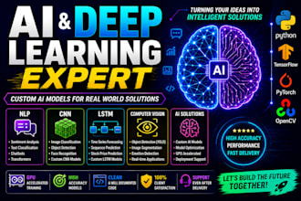 build custom ai, deep learning, CNN, lstm and nlp models