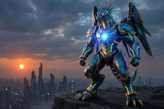 design spectacular robots, cyborgs and mechs