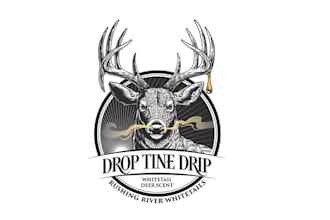 design a unique deer head or stag logo