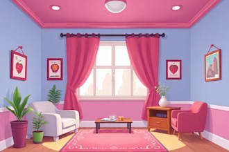 draw a background for your cartoon, 2d game, illustration