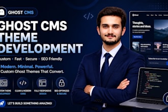 develop and customize a custom ghost cms theme for your blog