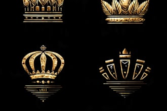 do luxury, crown, fashion and jewelry logo