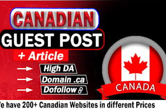 do premium canadian guest post, canada link building